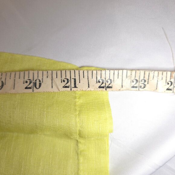 Chico's 1 Womens 8 Yellow Silk Linen Blend Button Down Front Blouse Shirt - Picture 5 of 7